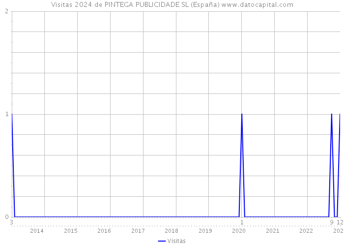 Visitas 2024 de PINTEGA PUBLICIDADE SL (España) 