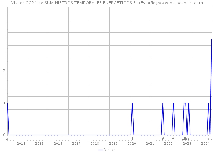 Visitas 2024 de SUMINISTROS TEMPORALES ENERGETICOS SL (España) 