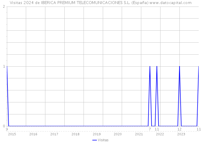 Visitas 2024 de IBERICA PREMIUM TELECOMUNICACIONES S.L. (España) 
