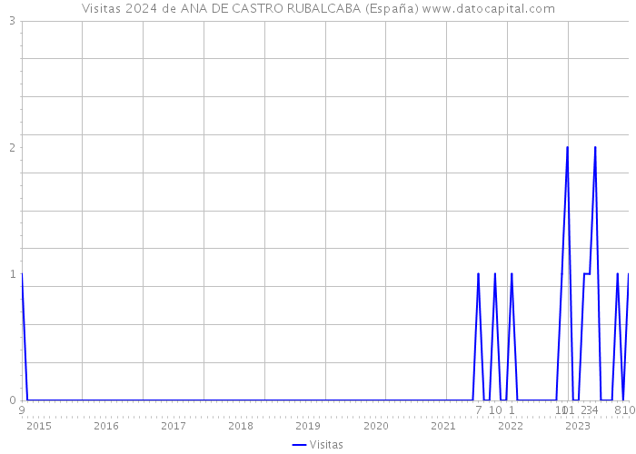 Visitas 2024 de ANA DE CASTRO RUBALCABA (España) 
