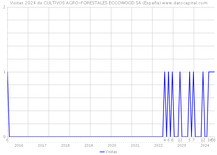 Visitas 2024 de CULTIVOS AGRO-FORESTALES ECCOWOOD SA (España) 