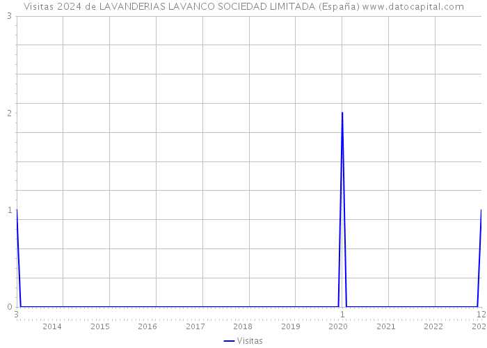 Visitas 2024 de LAVANDERIAS LAVANCO SOCIEDAD LIMITADA (España) 
