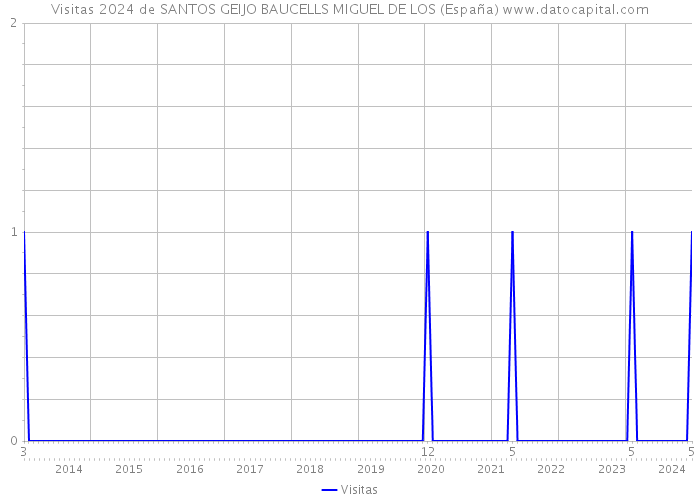 Visitas 2024 de SANTOS GEIJO BAUCELLS MIGUEL DE LOS (España) 
