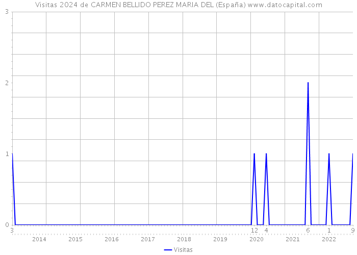Visitas 2024 de CARMEN BELLIDO PEREZ MARIA DEL (España) 