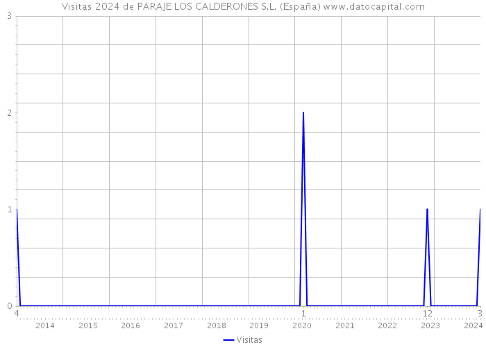 Visitas 2024 de PARAJE LOS CALDERONES S.L. (España) 
