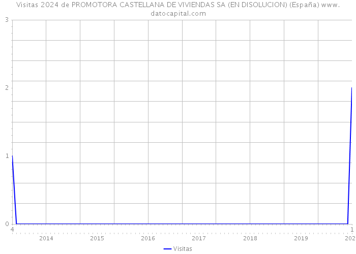 Visitas 2024 de PROMOTORA CASTELLANA DE VIVIENDAS SA (EN DISOLUCION) (España) 