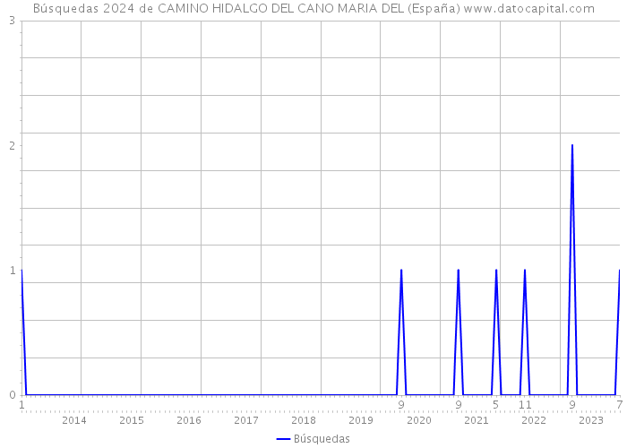 Búsquedas 2024 de CAMINO HIDALGO DEL CANO MARIA DEL (España) 