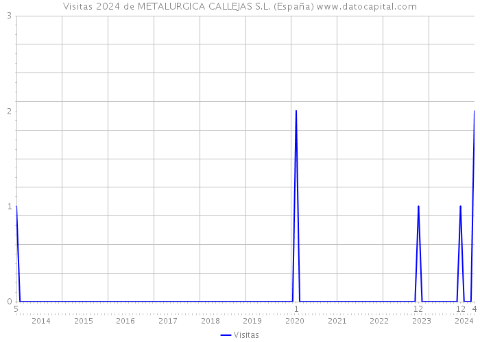 Visitas 2024 de METALURGICA CALLEJAS S.L. (España) 