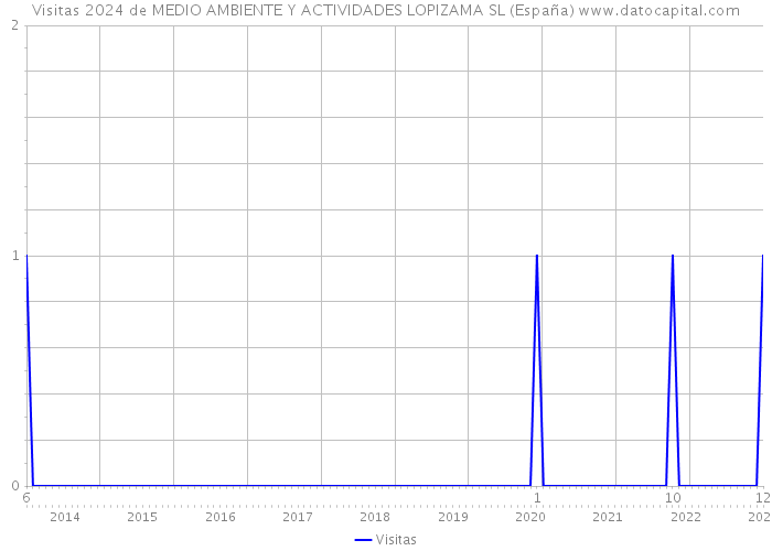 Visitas 2024 de MEDIO AMBIENTE Y ACTIVIDADES LOPIZAMA SL (España) 