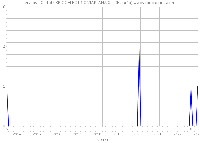 Visitas 2024 de BRICOELECTRIC VIAPLANA S.L. (España) 