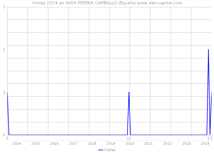 Visitas 2024 de SARA PERERA CARBALLO (España) 