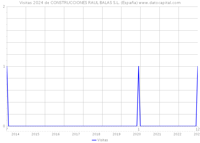 Visitas 2024 de CONSTRUCCIONES RAUL BALAS S.L. (España) 