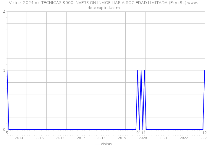 Visitas 2024 de TECNICAS 3000 INVERSION INMOBILIARIA SOCIEDAD LIMITADA (España) 
