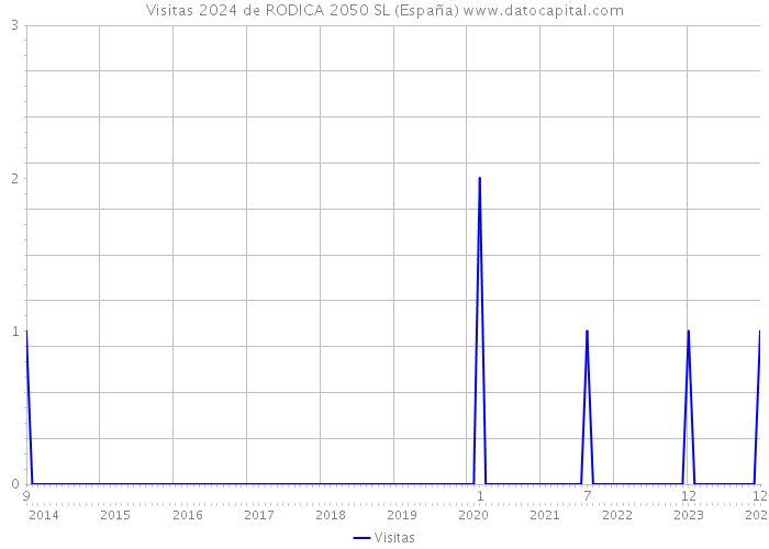 Visitas 2024 de RODICA 2050 SL (España) 