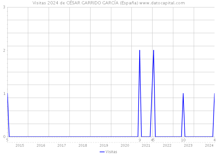 Visitas 2024 de CÉSAR GARRIDO GARCÍA (España) 