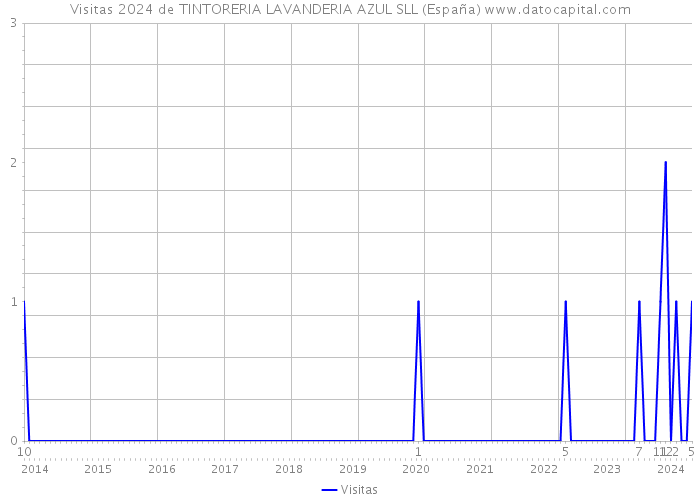 Visitas 2024 de TINTORERIA LAVANDERIA AZUL SLL (España) 