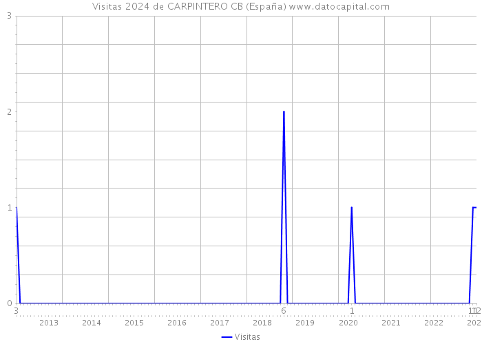 Visitas 2024 de CARPINTERO CB (España) 