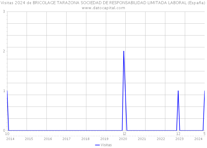 Visitas 2024 de BRICOLAGE TARAZONA SOCIEDAD DE RESPONSABILIDAD LIMITADA LABORAL (España) 