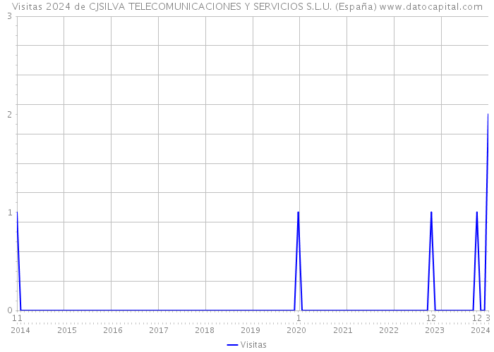Visitas 2024 de CJSILVA TELECOMUNICACIONES Y SERVICIOS S.L.U. (España) 