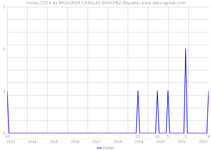 Visitas 2024 de MILAGROS CASILLAS SANCHEZ (España) 