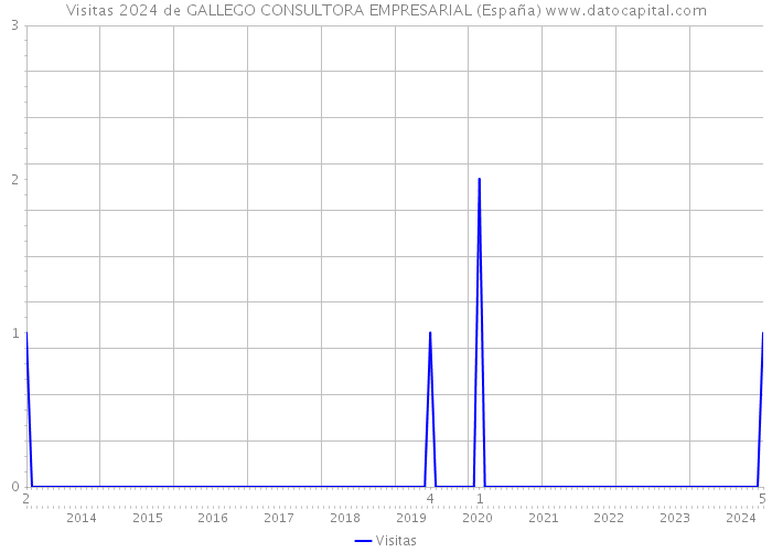 Visitas 2024 de GALLEGO CONSULTORA EMPRESARIAL (España) 