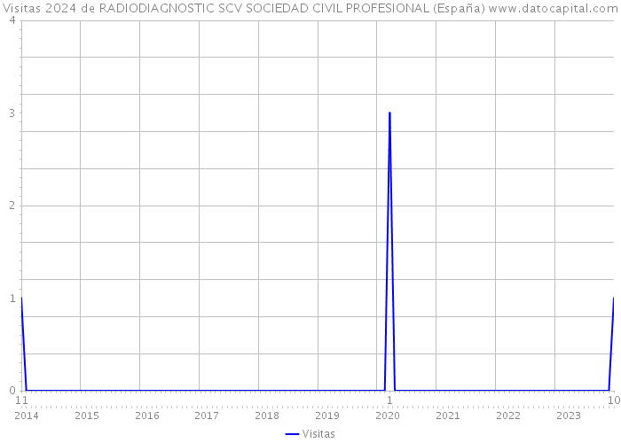 Visitas 2024 de RADIODIAGNOSTIC SCV SOCIEDAD CIVIL PROFESIONAL (España) 