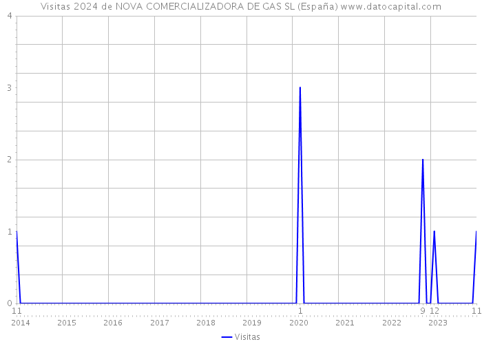 Visitas 2024 de NOVA COMERCIALIZADORA DE GAS SL (España) 
