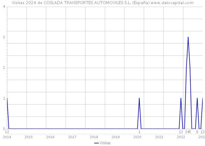 Visitas 2024 de COSLADA TRANSPORTES AUTOMOVILES S.L. (España) 