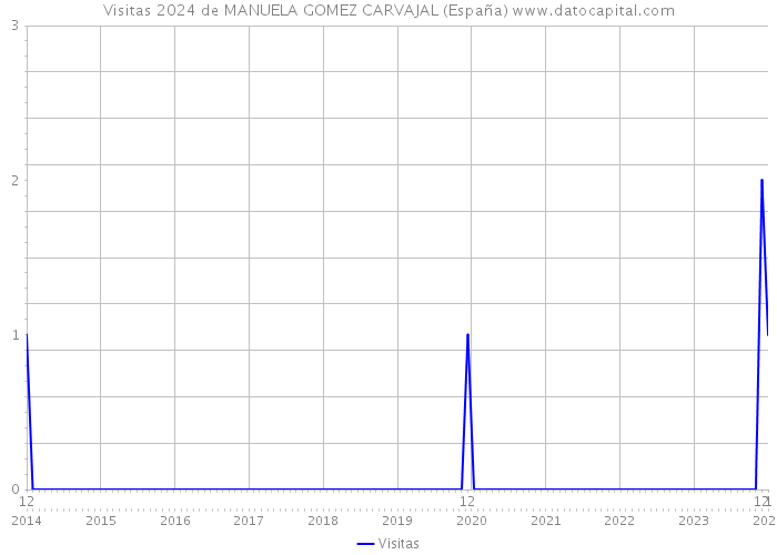 Visitas 2024 de MANUELA GOMEZ CARVAJAL (España) 