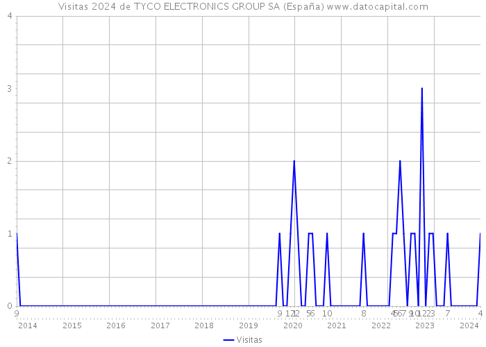 Visitas 2024 de TYCO ELECTRONICS GROUP SA (España) 