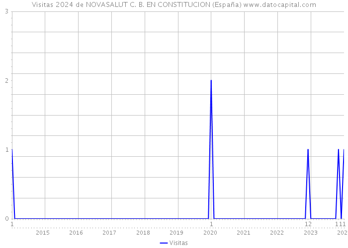 Visitas 2024 de NOVASALUT C. B. EN CONSTITUCION (España) 