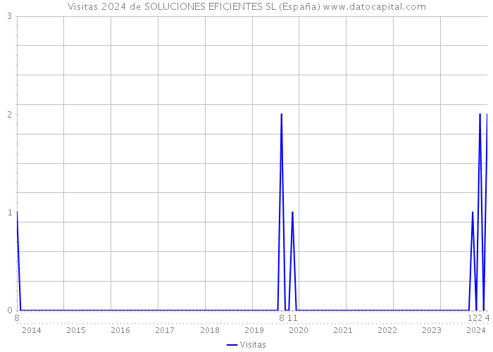 Visitas 2024 de SOLUCIONES EFICIENTES SL (España) 