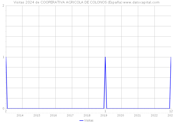 Visitas 2024 de COOPERATIVA AGRICOLA DE COLONOS (España) 