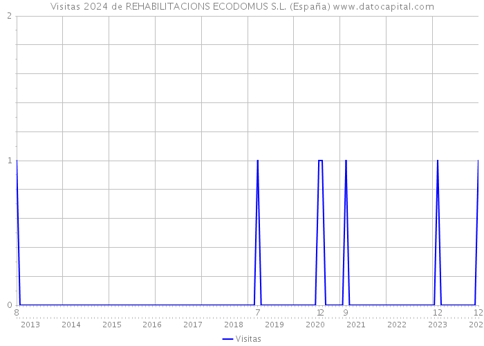 Visitas 2024 de REHABILITACIONS ECODOMUS S.L. (España) 