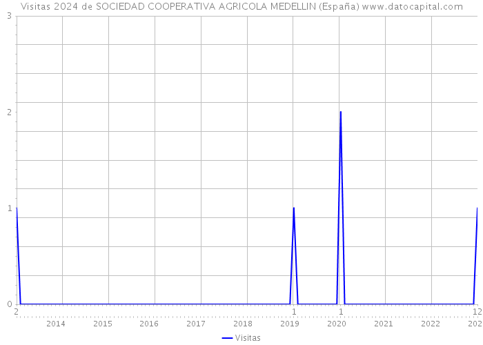Visitas 2024 de SOCIEDAD COOPERATIVA AGRICOLA MEDELLIN (España) 