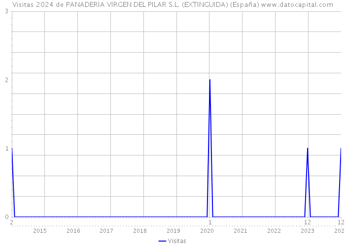 Visitas 2024 de PANADERIA VIRGEN DEL PILAR S.L. (EXTINGUIDA) (España) 