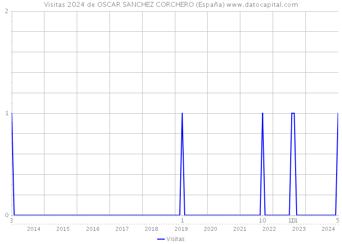 Visitas 2024 de OSCAR SANCHEZ CORCHERO (España) 