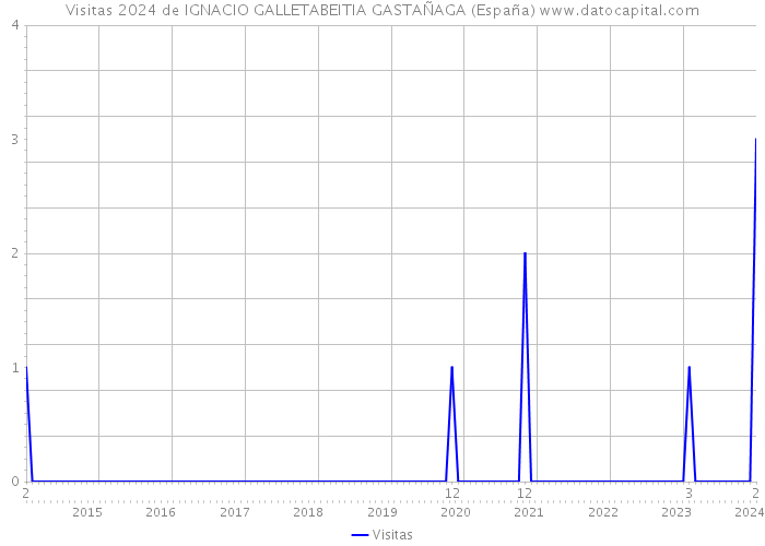 Visitas 2024 de IGNACIO GALLETABEITIA GASTAÑAGA (España) 
