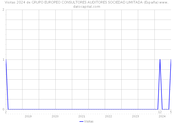 Visitas 2024 de GRUPO EUROPEO CONSULTORES AUDITORES SOCIEDAD LIMITADA (España) 
