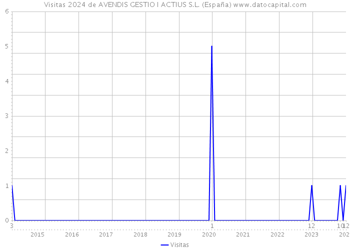 Visitas 2024 de AVENDIS GESTIO I ACTIUS S.L. (España) 