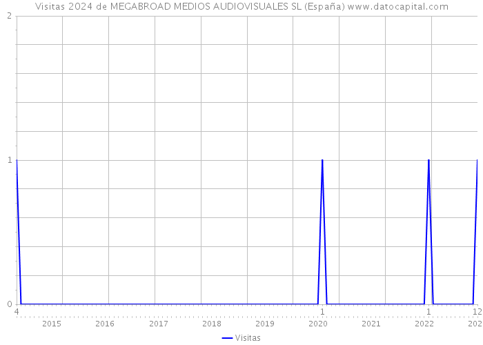 Visitas 2024 de MEGABROAD MEDIOS AUDIOVISUALES SL (España) 
