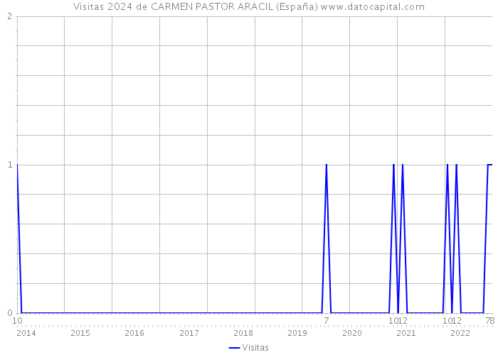 Visitas 2024 de CARMEN PASTOR ARACIL (España) 