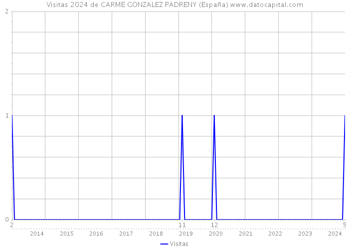 Visitas 2024 de CARME GONZALEZ PADRENY (España) 