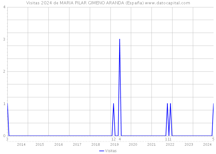 Visitas 2024 de MARIA PILAR GIMENO ARANDA (España) 