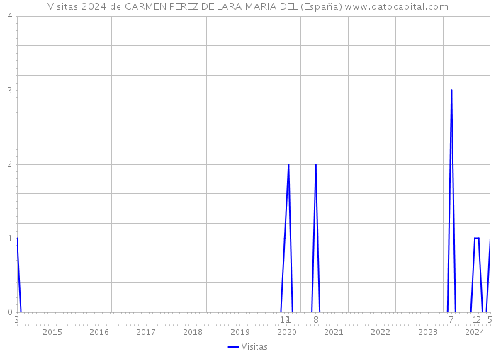 Visitas 2024 de CARMEN PEREZ DE LARA MARIA DEL (España) 