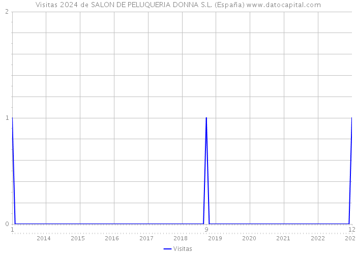 Visitas 2024 de SALON DE PELUQUERIA DONNA S.L. (España) 