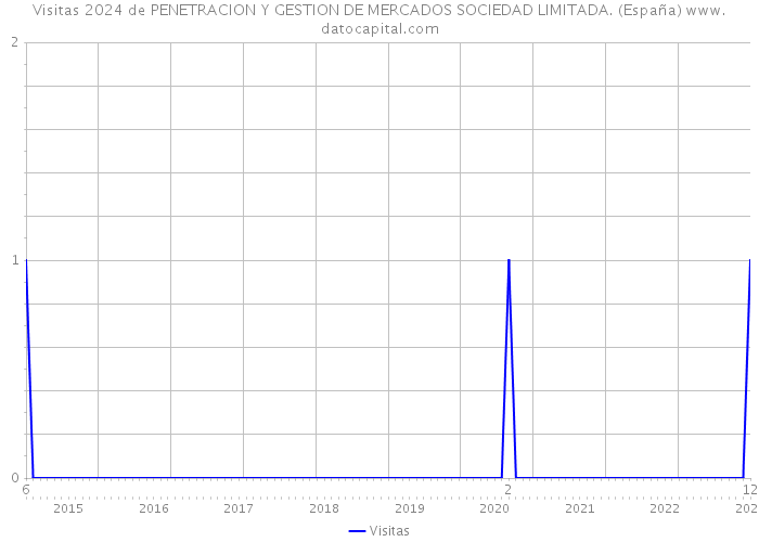 Visitas 2024 de PENETRACION Y GESTION DE MERCADOS SOCIEDAD LIMITADA. (España) 