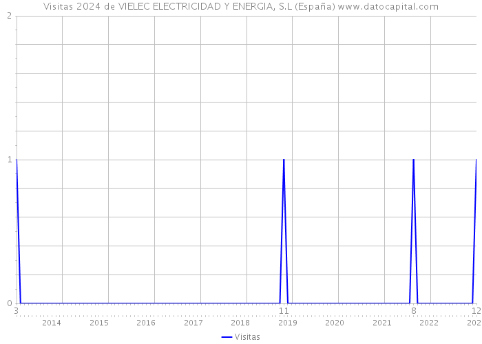 Visitas 2024 de VIELEC ELECTRICIDAD Y ENERGIA, S.L (España) 