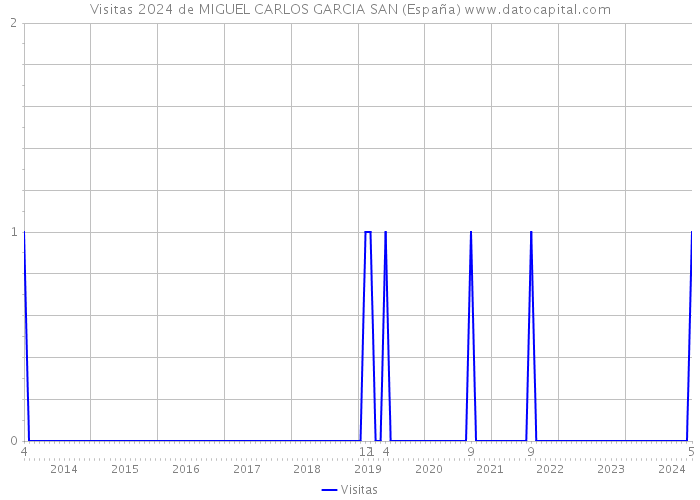 Visitas 2024 de MIGUEL CARLOS GARCIA SAN (España) 