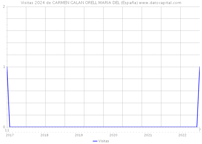 Visitas 2024 de CARMEN GALAN ORELL MARIA DEL (España) 